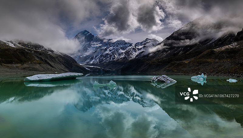 胡克湖全景图片素材