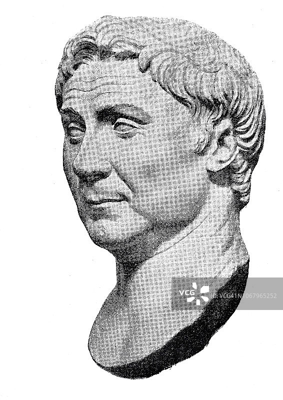 格奈乌斯·庞培·马格努斯半身像图片素材