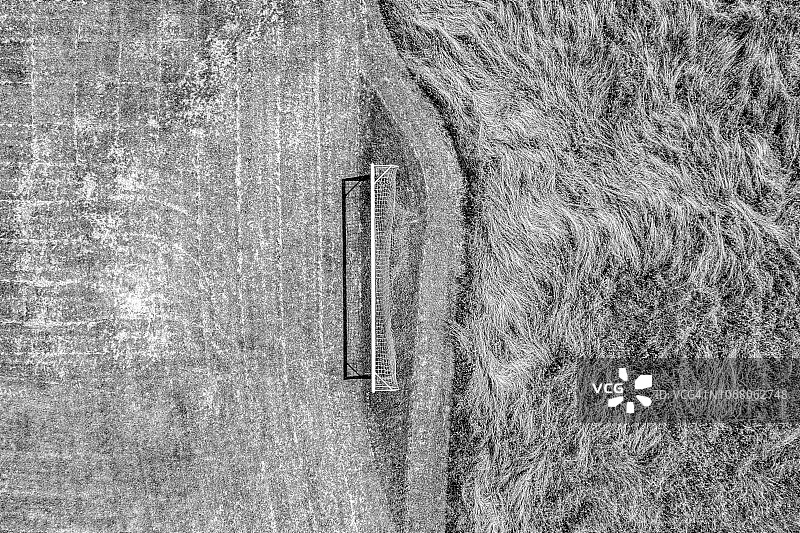 乡村足球球门图片素材