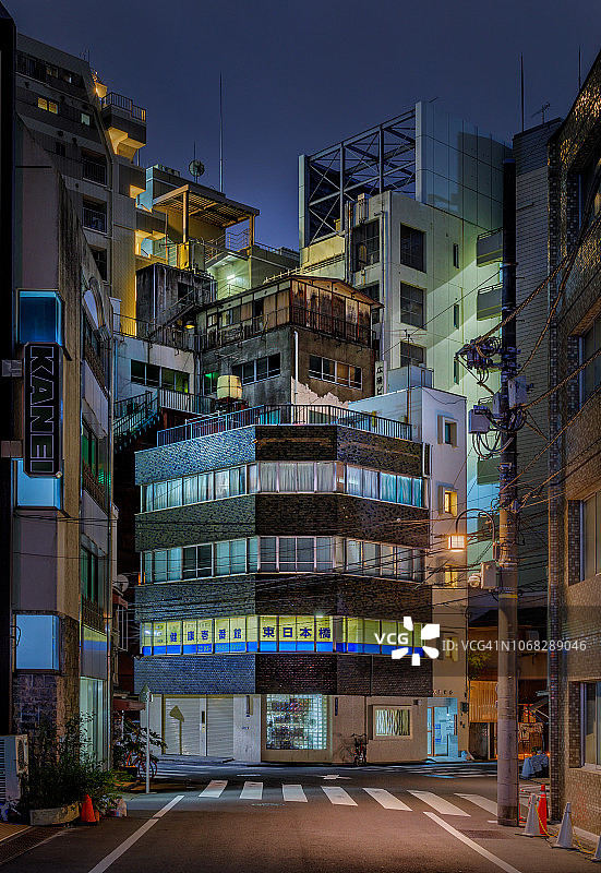 东京夜色都市景观图片素材