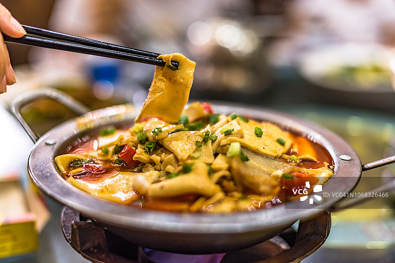 中国菜：香煎豆腐图片素材