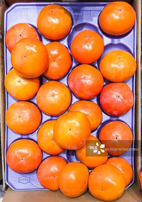 爱媛县产‘Furugaki’甜柿图片素材