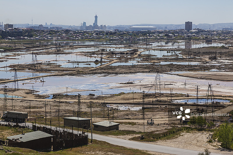 阿塞拜疆巴库阿布歇隆半岛油田图片素材
