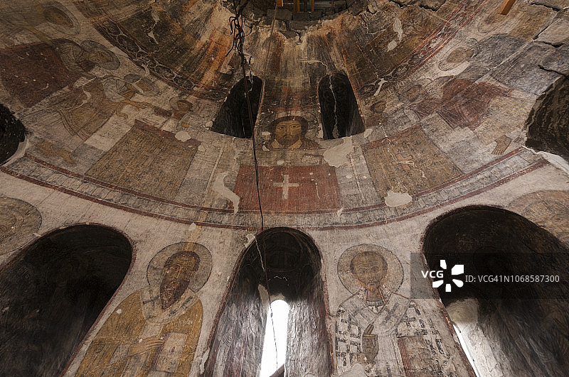 基督和使徒的壁画图片素材