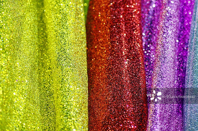 闪耀的织物瀑布图片素材