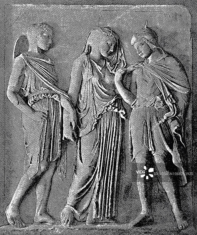 俄耳甫斯与欧律狄刻重逢图片素材