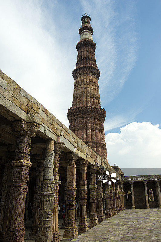 新德里顾特卜塔图片素材