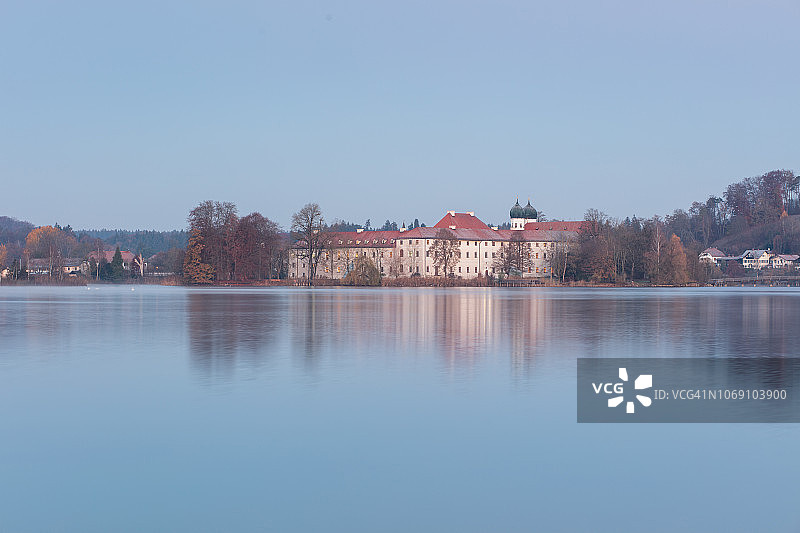 巴伐利亚阿尔卑斯山-塞恩修道院图片素材