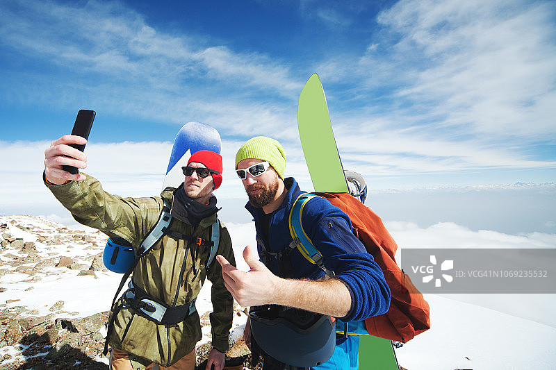 在克什米尔滑雪图片素材