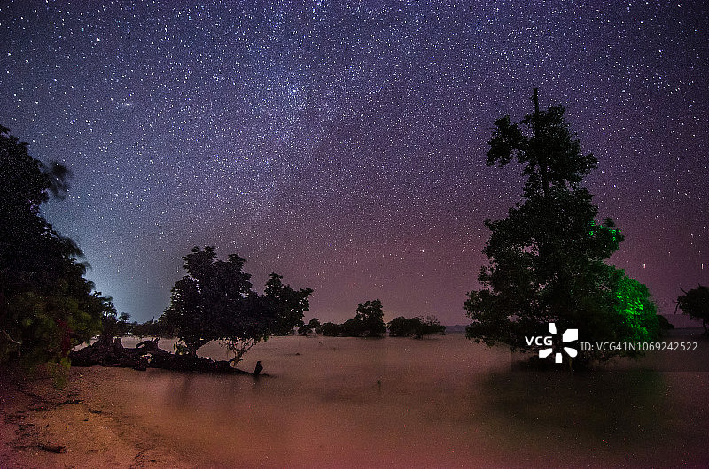 尼尔岛的星夜图片素材