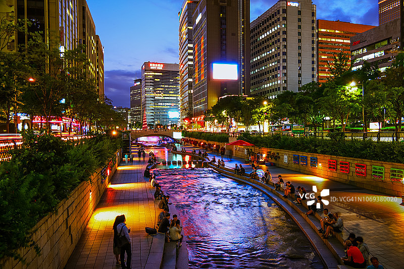 首尔夜景图片素材