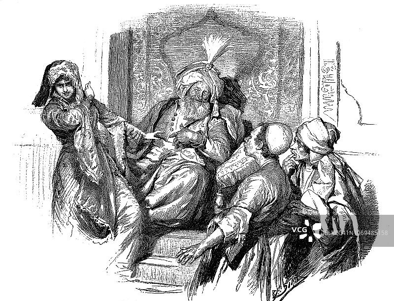 苏丹来访 - 1896年图片素材