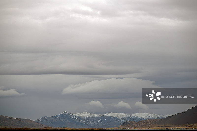 冰岛雷克雅未克哈帕音乐厅顶楼景观图片素材
