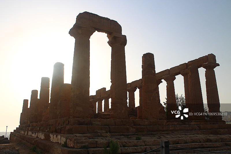 阿格里真托神殿谷的朱诺神庙，意大利图片素材