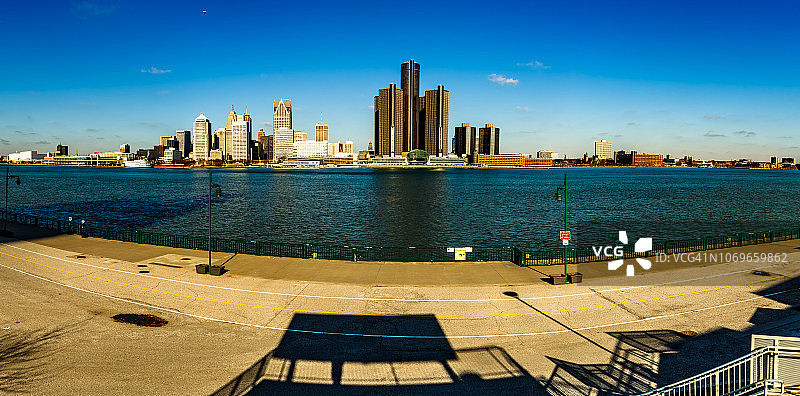 加拿大安大略省温莎市河滨图片素材