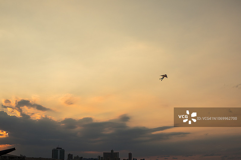 古巴哈瓦那的日落图片素材