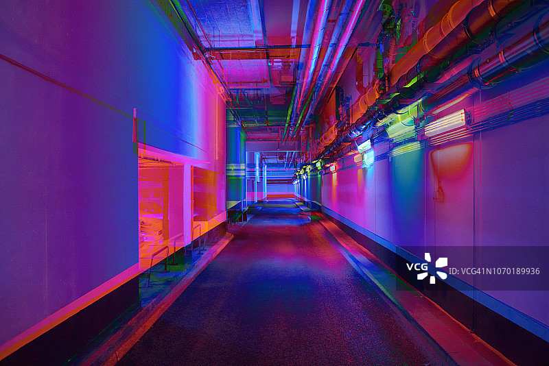 绚丽的隧道图片素材