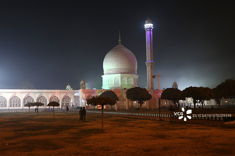 克什米尔的达尔加哈兹拉特巴尔神社图片素材
