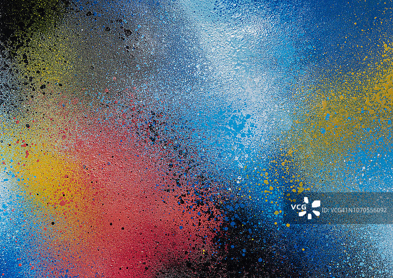 彩色喷绘背景特写照片图片素材