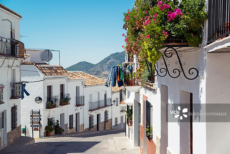 西班牙，扎哈拉德拉谢拉的安达卢西亚图片素材