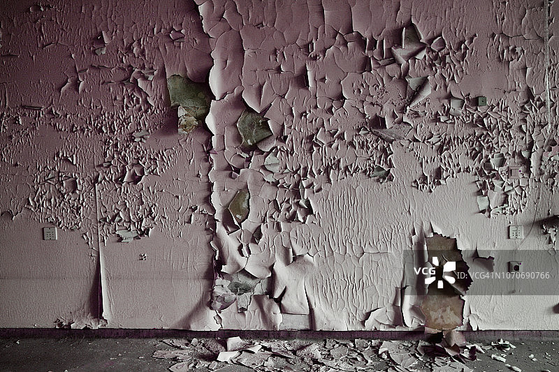 室内石膏墙面油漆脱落图片素材