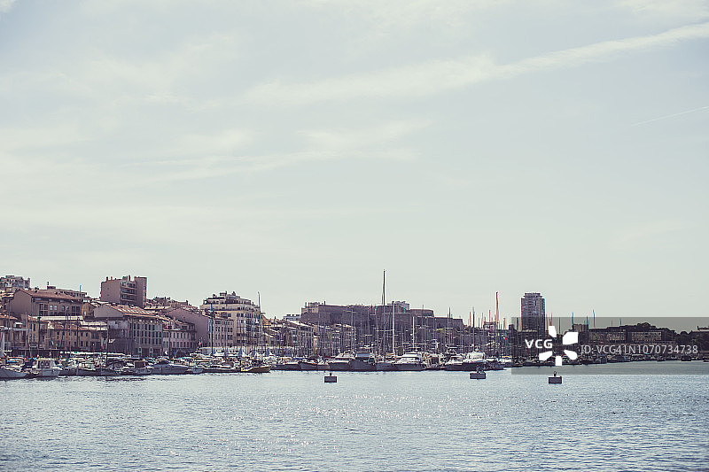 马赛港口风光图片素材