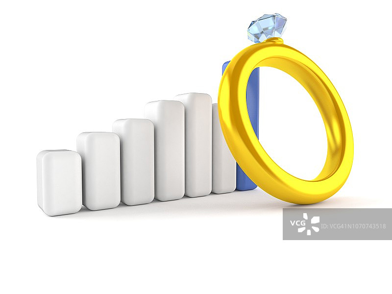 带有图表的订婚戒指图片素材