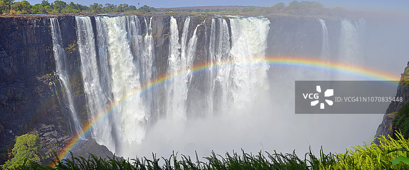 非洲维多利亚瀑布美景图片素材