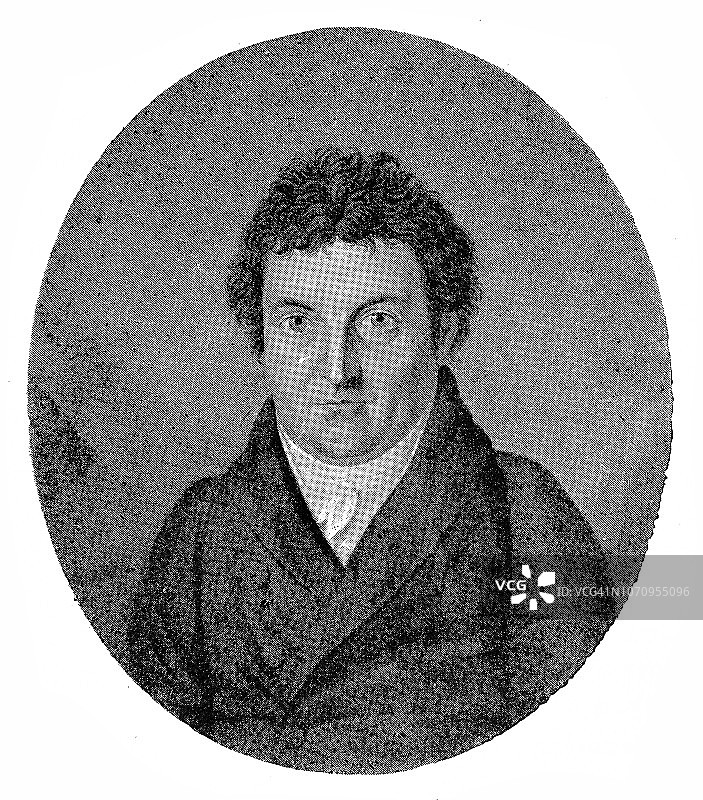 约翰·戈特利布·费希特（1762-1814），德国哲学家图片素材