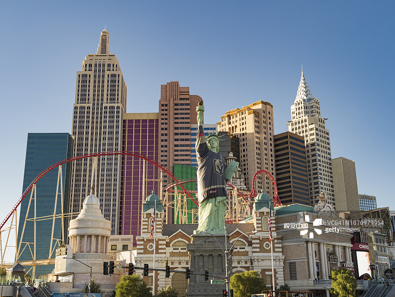 拉斯维加斯纽约-纽约酒店及赌场图片素材