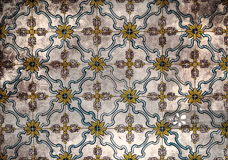 复古陶瓷砖背景图片素材