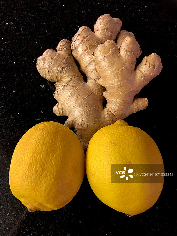 姜和柠檬图片素材