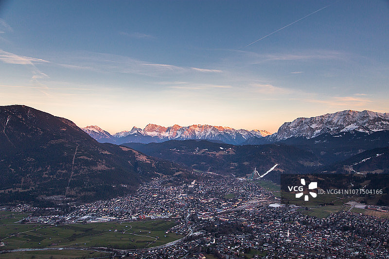 巴伐利亚阿尔卑斯-加米施帕滕基兴图片素材