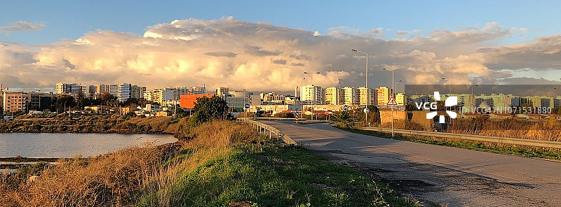 葡萄牙法鲁市上空的云彩图片素材