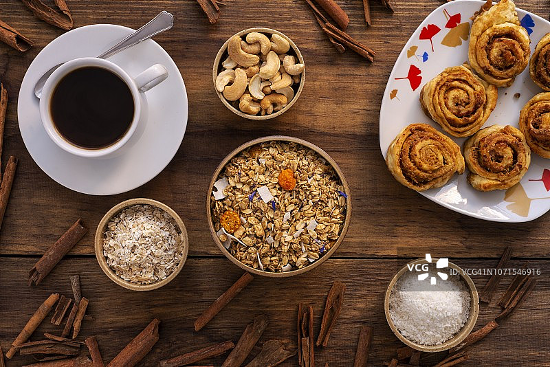 格兰诺拉早餐图片素材