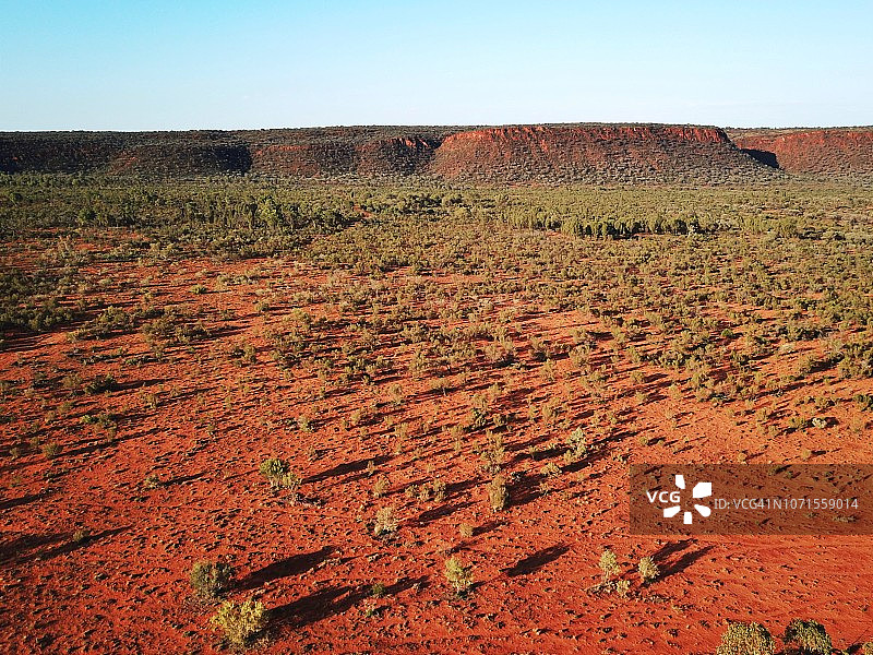 澳大利亚内陆红色中心公路航拍图片素材