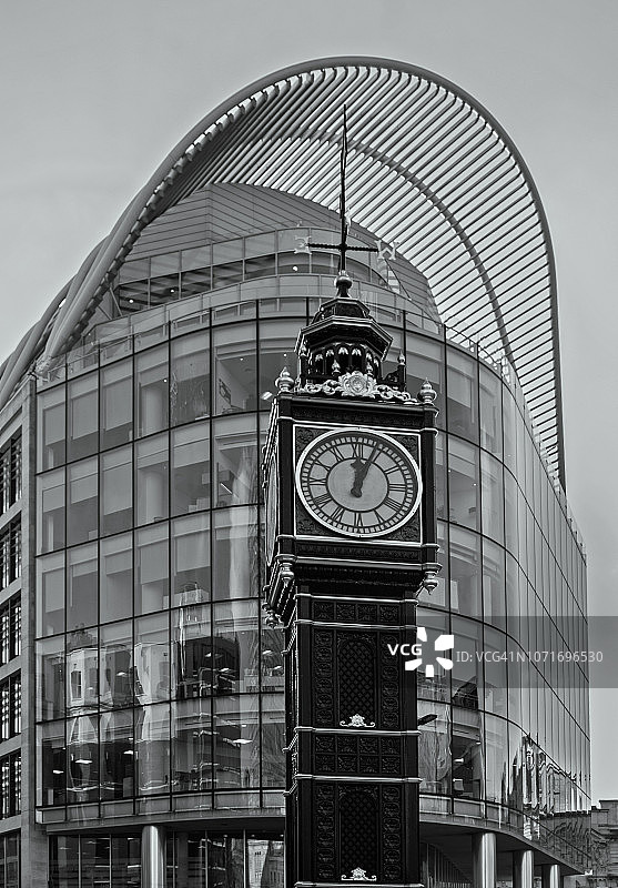 伦敦维多利亚街的小本钟图片素材