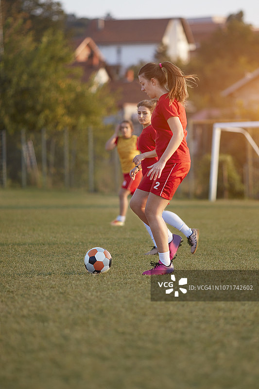 女子足球队图片素材
