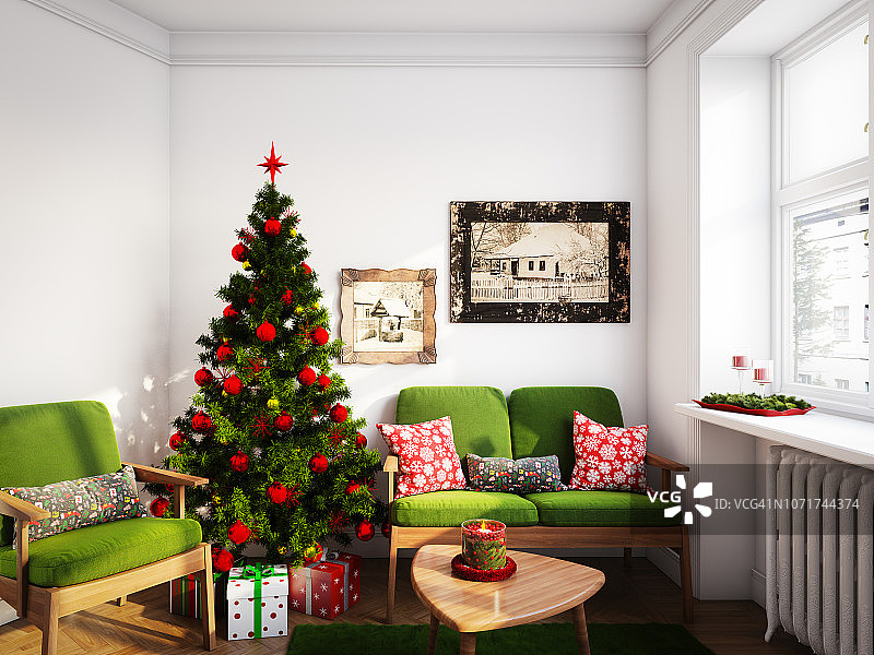 圣诞节客厅图片素材