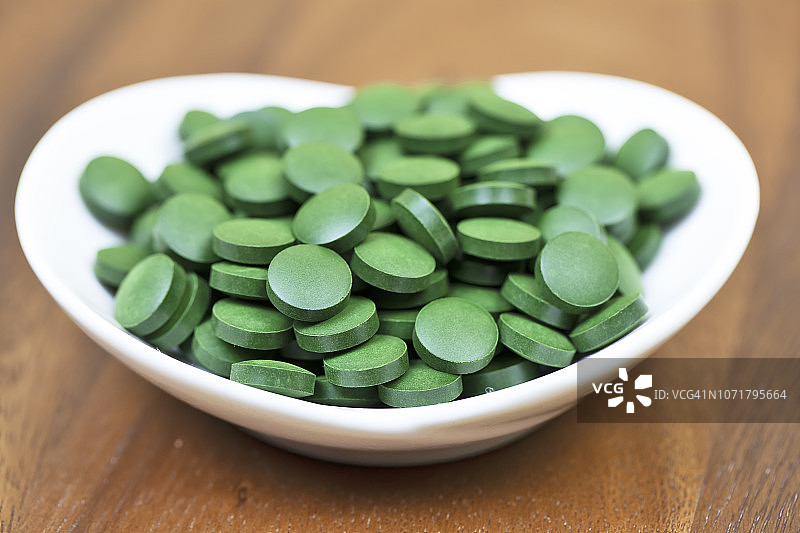 有机小球藻片图片素材