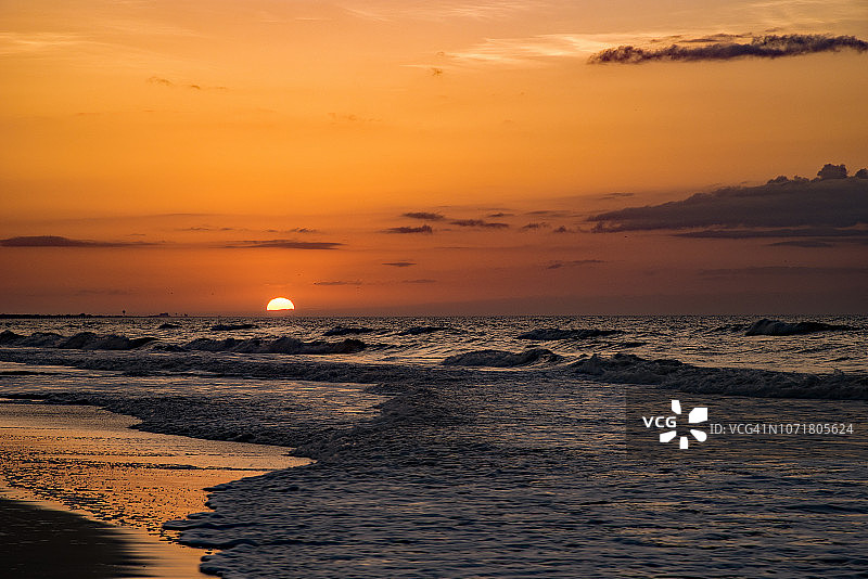 大西洋日出图片素材