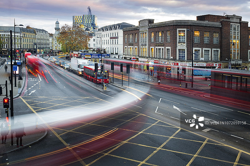 高峰时段交通图片素材