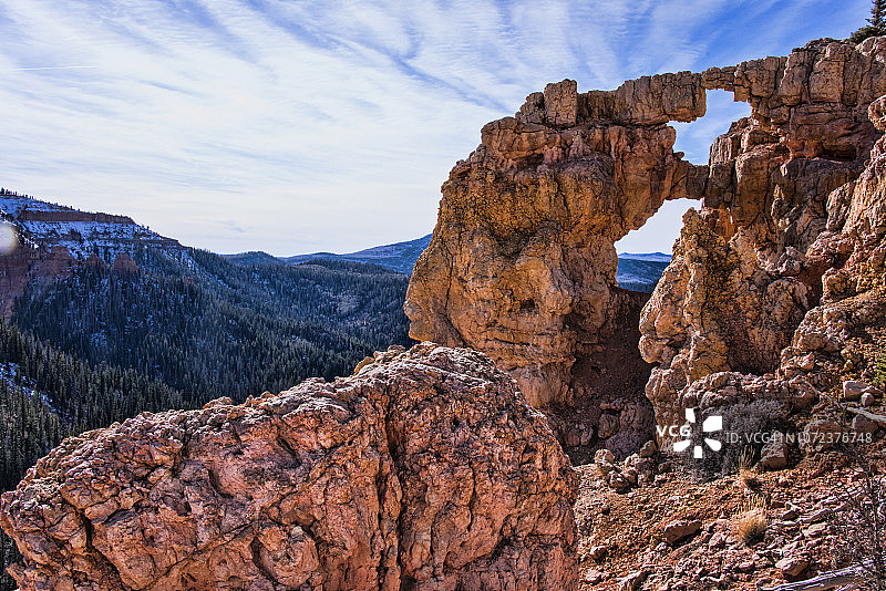 雉堞岩拱图片素材