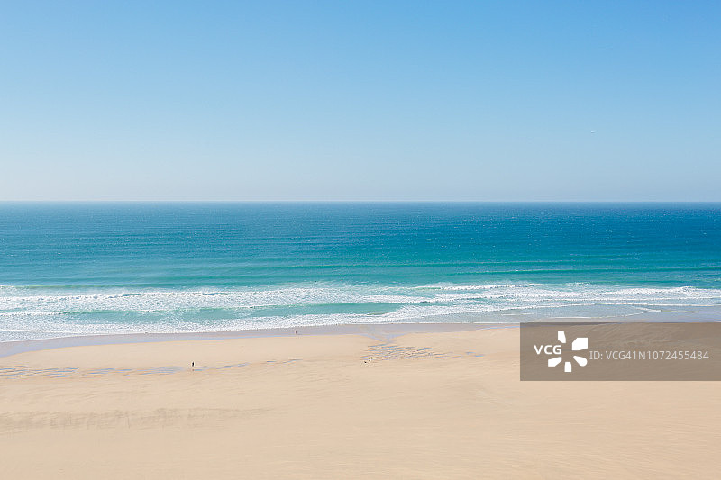 俯瞰水门湾海滩图片素材