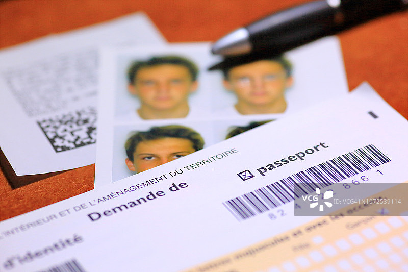 法国护照图片素材