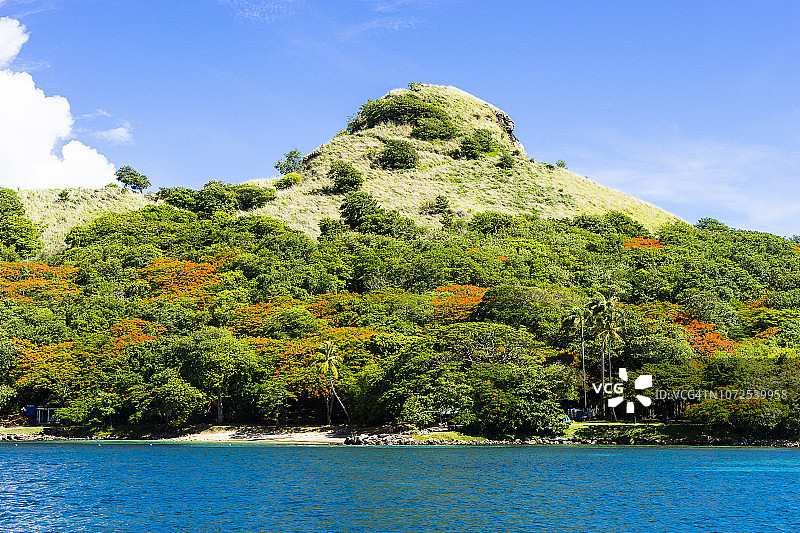 圣卢西亚罗德尼湾鸽子岛国家公园风光图片素材