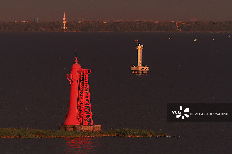 俄罗斯喀琅施塔得：涅瓦湾图片素材