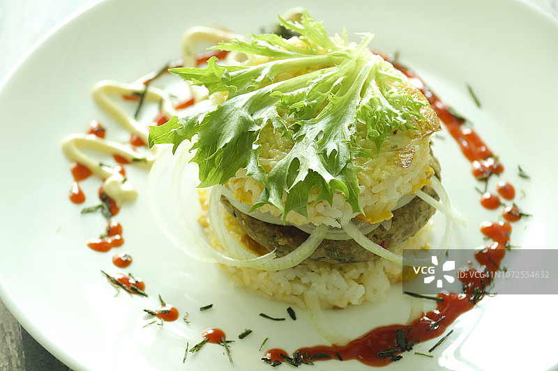 米饭汉堡图片素材