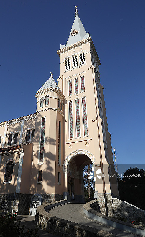 大叻圣尼各老主教座堂，越南大叻图片素材