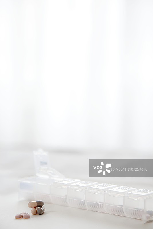 药物和药丸容器图片素材